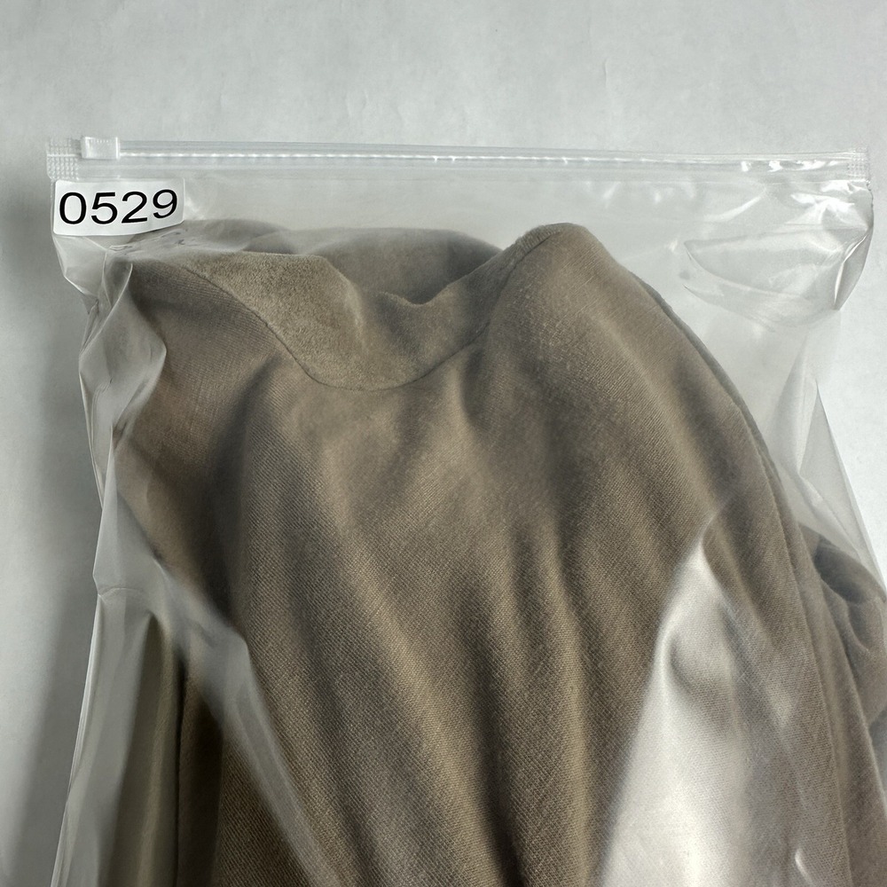Bagatelle Jacket Womens S Taupe Brown Suede Knit Mixed Media Open Drape Front - Picture 9 of 9